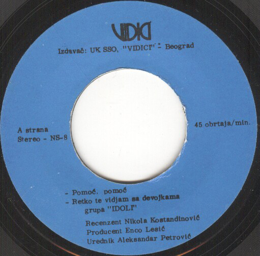 Idoli - Pomoć, Pomoć (1980, Single).jpg