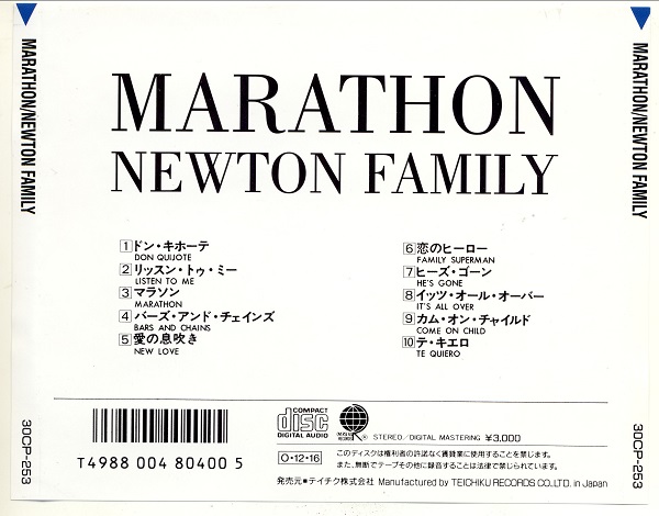 Newton Family – Marathon (1980, Unofficial release 2014, Digitally remastered) b.jpg