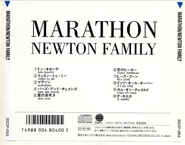 Newton Family ‎– Marathon (1980, Unofficial release 2014, Digitally remastered) b.jpg