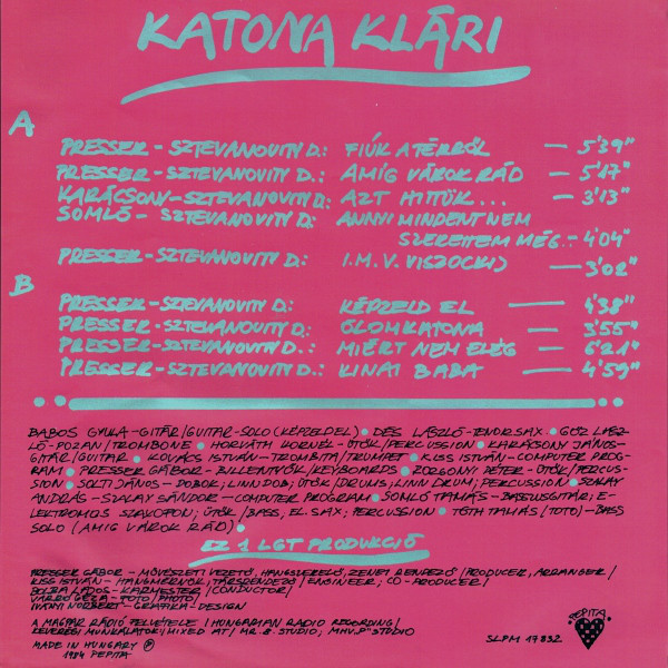 Katona Klári - Katona Klári (1984) b.jpg